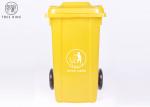 Grey / Green 100Liter Large Plastic Wheelie Bins For Waste Disposal Recycled