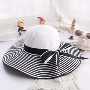 Wholesale Windproof Strap Design Women's Floppy Straw Sun Hats , Wide Brim Straw Cap from china suppliers