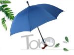 Blue Vented Golf Umbrella , Mens Folding Double Layer Golf Umbrella Slip Proof