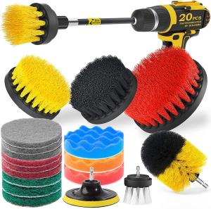 Wholesale 20 Pack PBT Drill Cleaning Brush Set For Bathtub Bathroom Kitchen Tile from china suppliers