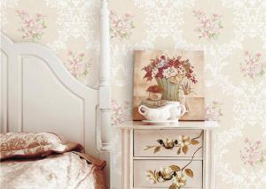 Wholesale Flowers Damask Printing Concise European Country Style Wallpaper 0.53*9.5M from china suppliers