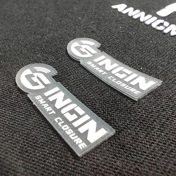 TPU Rubber Silicone Heat Transfer Logo Embossed Garment Label Iron On 3D