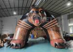 Sports Race Entrance Giant Inflatable Bear Tunnel Inflatable Bear Helmet Tunnel