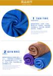 Household Reusable Glasses Cleaning Cloth Blue Color Fiber Filament Material