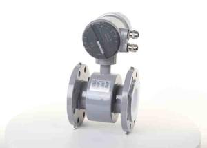 China Smart Utility Electromagnetic Flow Meter Rubber / Ptfe Liner Flange Pipe Connect on sale