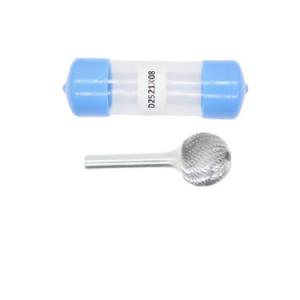 Wholesale D-Ball Shape 25mm Cut Dia Carbide Burrs With 8mm Shank Dia Double Cut Carbide Rotary Burr from china suppliers