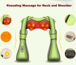 Pu Leather Shiatsu Neck Shoulder And Back Massager Both Shiatsu And Kneading