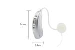 FDA Rechargeable Bluetooth Hearing Aids Silver Sound Amplifier For Elderly