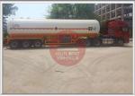 Liquid Petroleum Gas LPG Tank Trailer Manual Control 49.8CBM Large Tank Size LPG