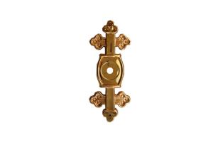 Wholesale Funeral Coffin Bracket Cross 6# Shape Gold Color PP Recycle Plastic Material from china suppliers