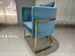Gilded Underframe 55cm Flannel Wrought Iron Sofa Set