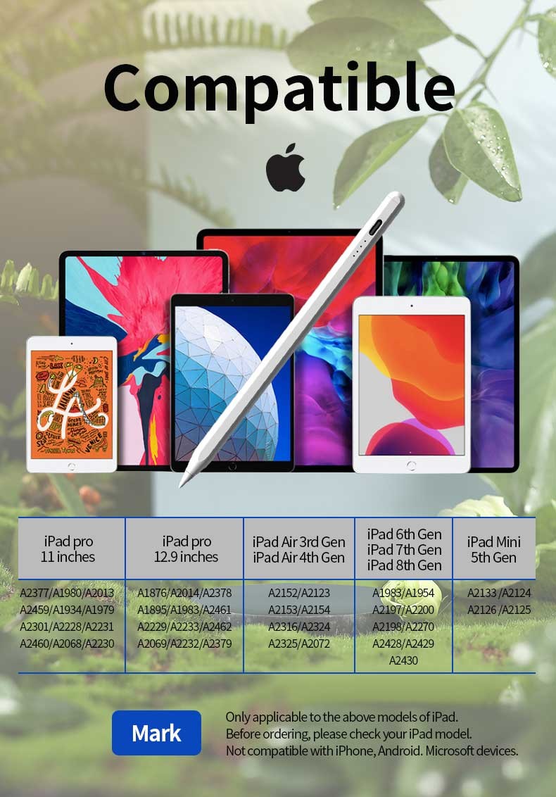 14.5cm Palm Rejection Pen For IPad 2/3/4/5/Air/Mini/Pro Customizable Colors