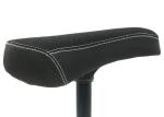 Black Saddle BMX Freestyle Bike Parts Fat Type Seat With Alloy Seat Post Combo