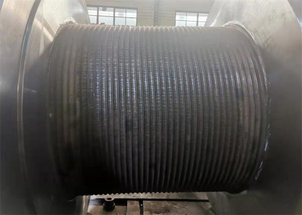 Tower Crane Lbs Grooved Winch Drum 1500mm Large Diameter Cable Steel Material