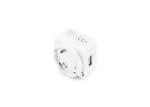 Compact Black Wall Mount Power Adapter 12V Universal Compatibility US/EU/UK/AU