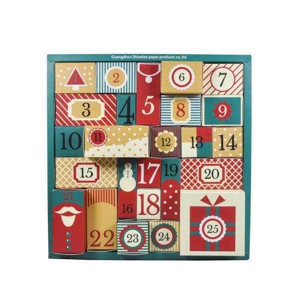 Custom Countdown Calendar Gift Box Christmas Advent Calendar Blind Box Gift