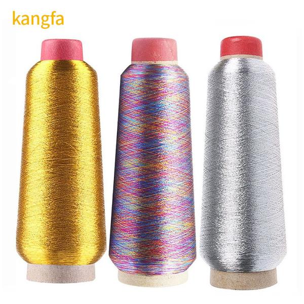 100% Polyester Metallic Yarn Silver Sewing Thread for Garment Accessories Send