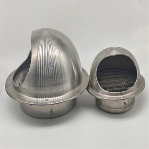 Wholesale 4&quot; Stainless Steel Round Kitchen Wall Exhaust Waterproof Ventilation Mushroom Pipe Air Vent Cap Cover from china suppliers