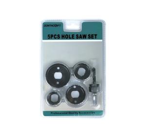 Wholesale 5PC High Carbon Steel Hole Saw Kit For Wood Plastic Gypsum OSB Panel Plywood Chipboard from china suppliers