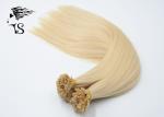 Nail Tip Fusion Russian Remy Hair Extensions Golden Blonde 613 Color No Tangle