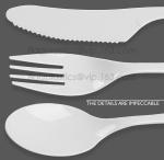 biodegradable and compostable PLA cutlery set, food cutlery set, biodegradable