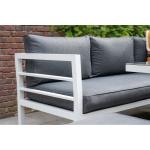 Aluminum Outdoor Dining Table Garden Furniture Set with Bench by AJUNION