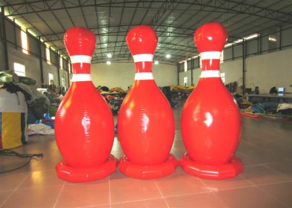 Large Sealed Inflatable Water Games Giant Inflatable Bowling Set 2.2mh 0.65mm