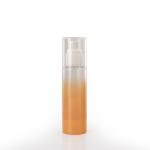 Orange 50ml Cylinder Empty Plastic Lotion Bottles