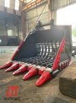 Heavy Duty Excavator Skeleton Bucket Hardox450/500/550 Ditching Tool 0.2-2.8