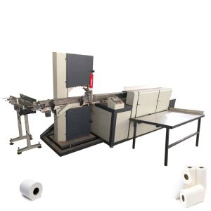 Buy cheap Toilet Paper band saw blade Cutting Machine PLC Control 7.5KW from wholesalers
