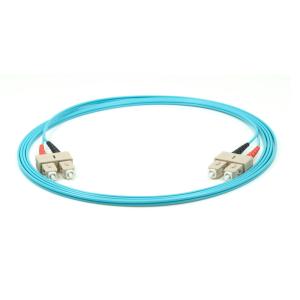 Wholesale OM3 SC / UPC-SC / UPC Duplex LSZH Multimode Fiber Optic Cable Blue from china suppliers