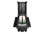 IP68 16Ports FTTH Drop Cable Fiber Optic Splice Closure Black PP Outdoor