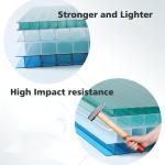 Polycarbonate Clear Plastic Roofing Sheet Customized Pool Cover Greenhouse PC