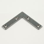 Black Steel L Angle Brackets Flat Corner Braces 40mm X 40mm For Wood Furniture