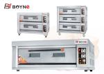 Durable Stainless Steel Three Deck Nine Trays Big Capacity Gas Bakery Oven For