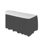 Navy Blue Disposable Waterproof Table Skirt Plastic Party Table Skirt