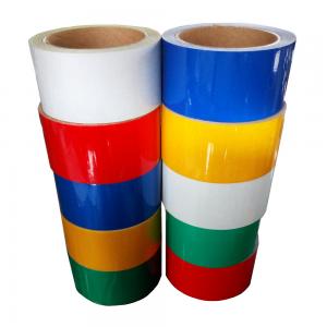 China PVC Engineering Reflective Sheeting Tape For Roadway Signs Customized Printing on sale