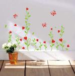Novelty Classic Personalised Wall Flower Stickers HB-045, /Wall Sticker Art