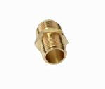 Half Union 3/4 Flare X 1/2 NPT Brass Tube Fitting Hex Nipple