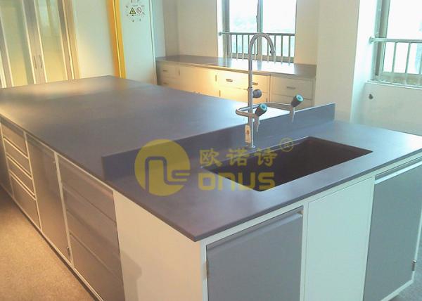 Large Size Laboratory Island Bench , Chemical Resistant Table Tops 25mm