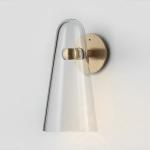 Copper Cone Glass Corridor Domi Wall Sconce Gold Wall Lamp Living Room Bedroom