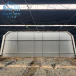 PE Film Poly Cover Single Span Light Deprivation Greenhouse Aluminum Zinc
