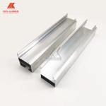 6063 T5 Sliding Door Aluminium Extruded Profiles Ultra Thin