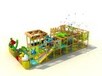 Angry Birds Theme Kids Indoor Playground Equipment With Trampoline KP190424