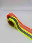 Orange Reflective Fabric Tape Material Polyurethane Plastic Strips TPU Nylon