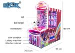 Coin Operated Ticket Game Machine Funny Carnival Hit The Clowns Toss Ball