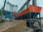 Stationary Wet Mix Concrete Batching Plant HZS75 75m3/h for Airport Construction