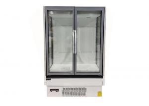 China Double Glass Door Plug In Upright Multideck Freezer With Glass On Both Sides on sale