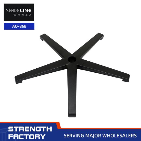 700mm Diameter Home Office Swivel Chair Base Replacement in Black Customizable