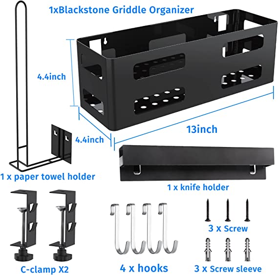 BBQ Caddy for 28" 36" Blackstone Griddle, Gas Grill, Charcoal Grill